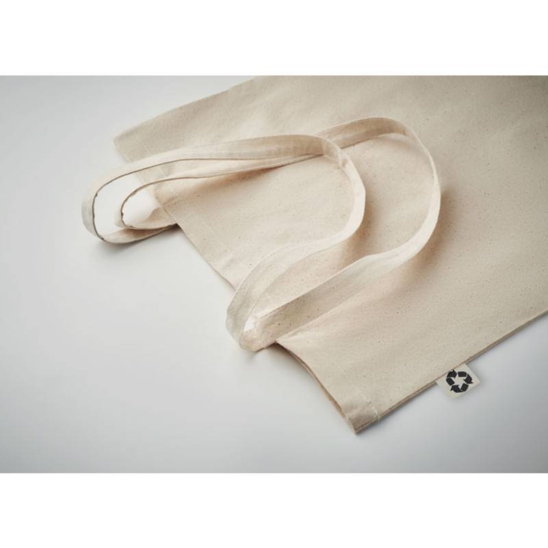 Nákupní taška z recykl. bavlny, hnědá béžová Nákupní taška z recykl. bavlny, hnědá béžová