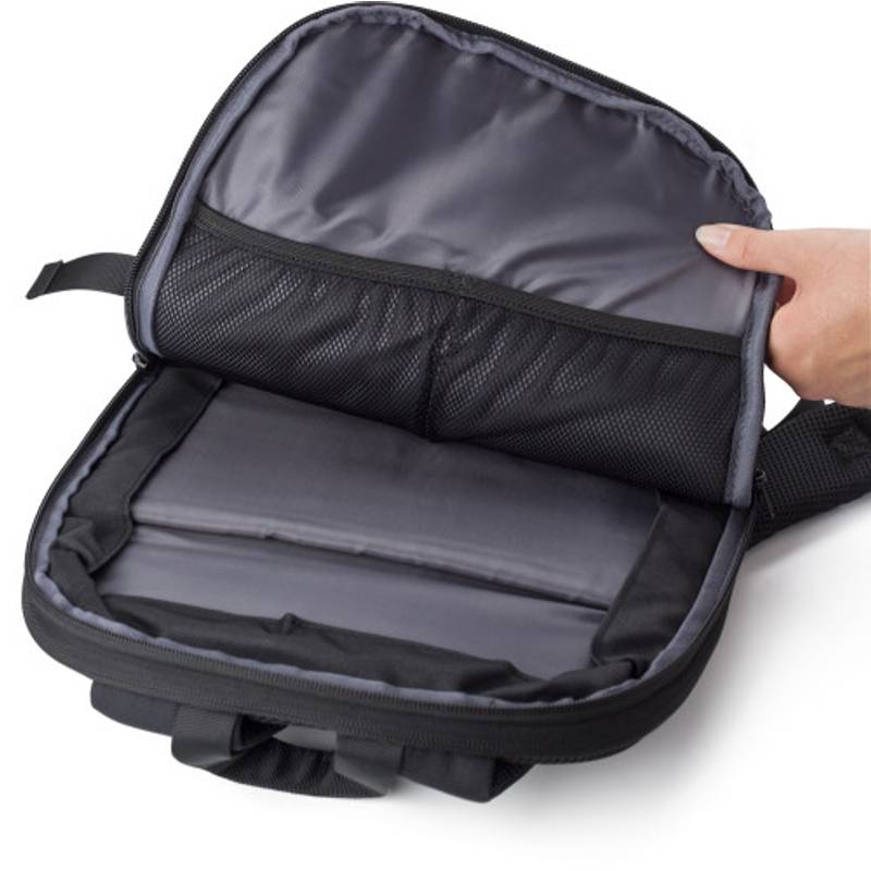 Polyesterový (600D) batoh, černá Polyesterový (600D) batoh, černá