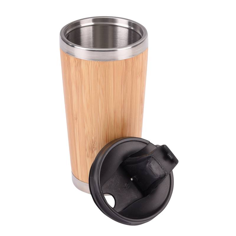 "Bambusový cestovní hrnek ""Take Bamboo"", hnědá, 450ml" "Bambusový cestovní hrnek ""Take Bamboo"", hnědá, 450ml"