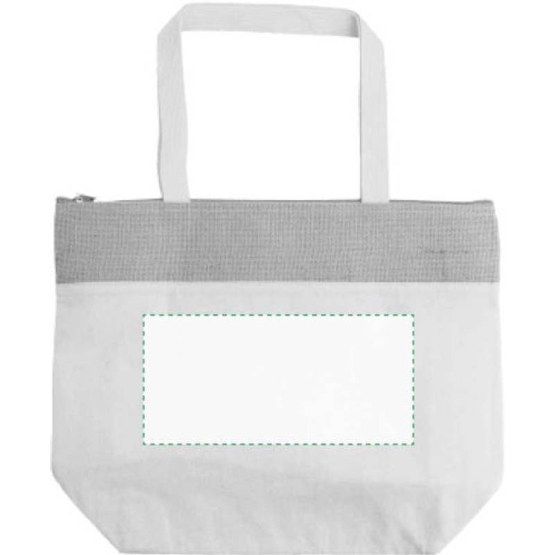 Bavlněná jutová chladící taška Randy, hnědá Bavlněná jutová chladící taška Randy, hnědá