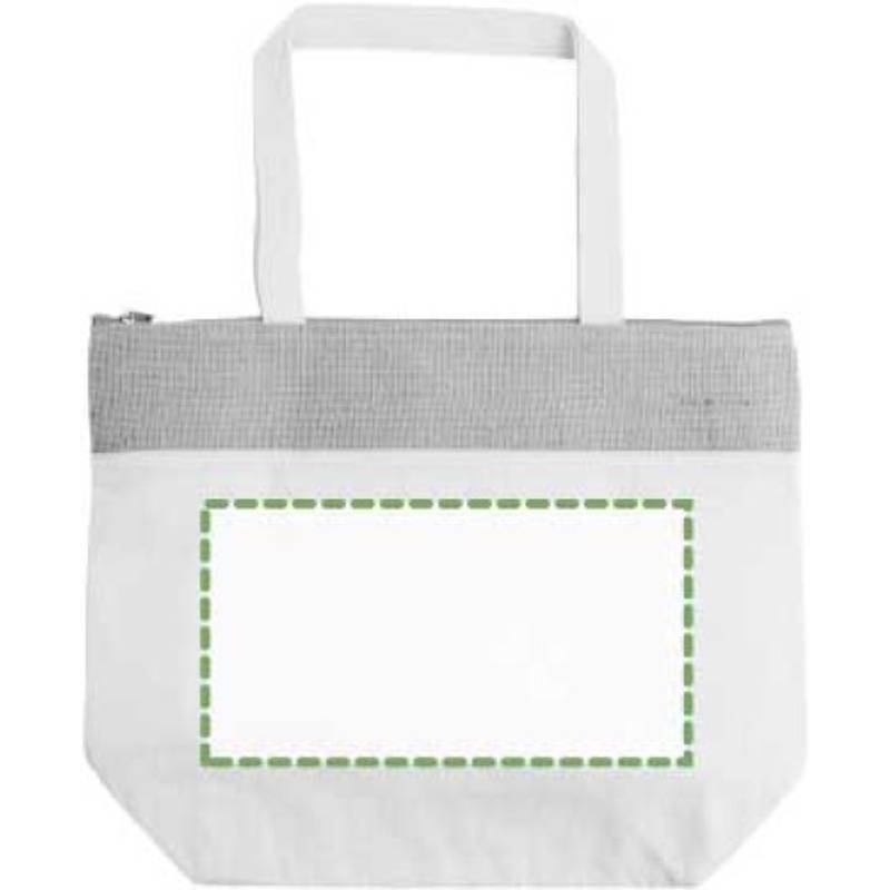 Bavlněná jutová chladící taška Randy, hnědá Bavlněná jutová chladící taška Randy, hnědá