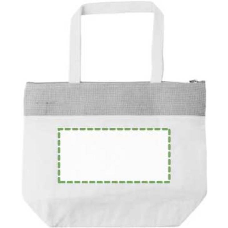 Bavlněná jutová chladící taška Randy, hnědá Bavlněná jutová chladící taška Randy, hnědá