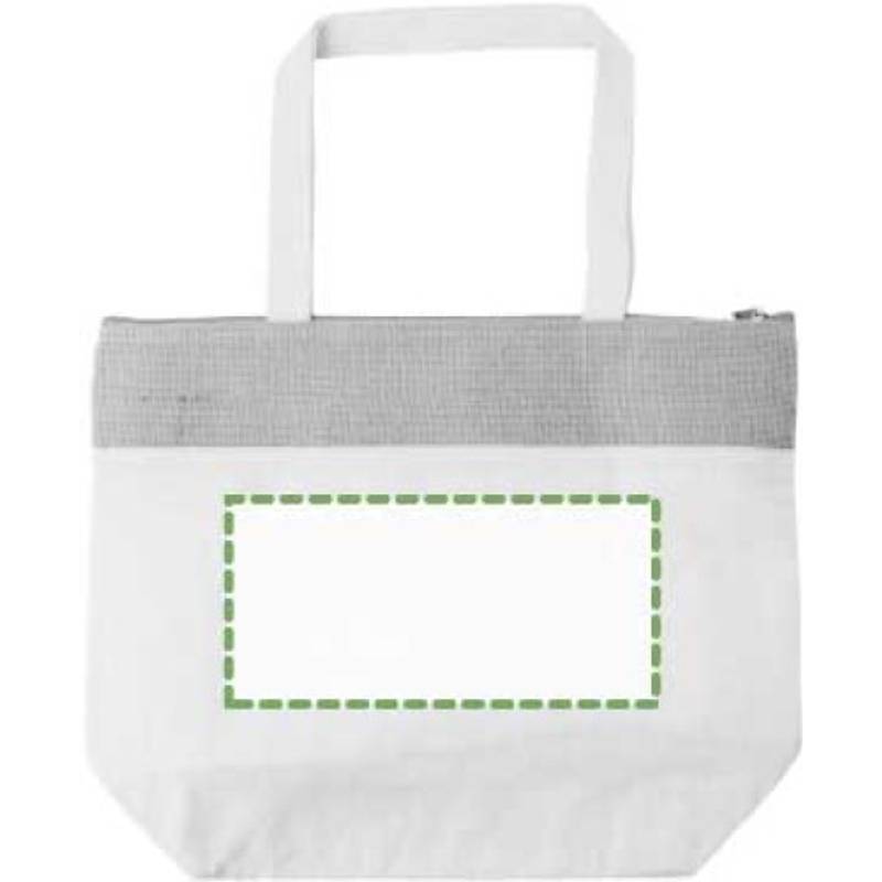 Bavlněná jutová chladící taška Randy, hnědá Bavlněná jutová chladící taška Randy, hnědá