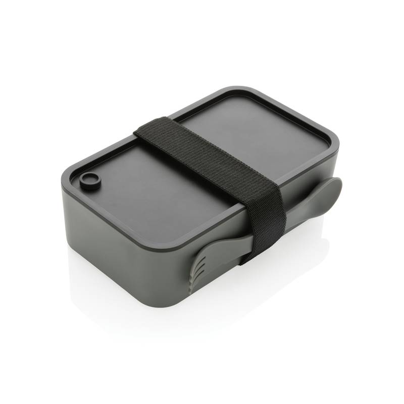 Krabička na jedlo s príborom z GRS recyklovaného PP Krabička na jedlo s príborom z GRS recyklovaného PP