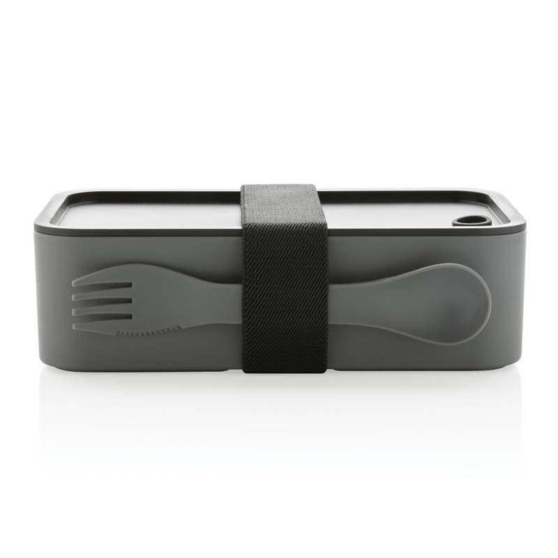 Krabička na jedlo s príborom z GRS recyklovaného PP Krabička na jedlo s príborom z GRS recyklovaného PP