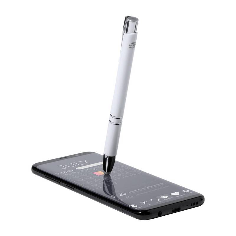 Topen antibakteriálne dotykové guľôčkové pero, biela Topen antibakteriálne dotykové guľôčkové pero, biela