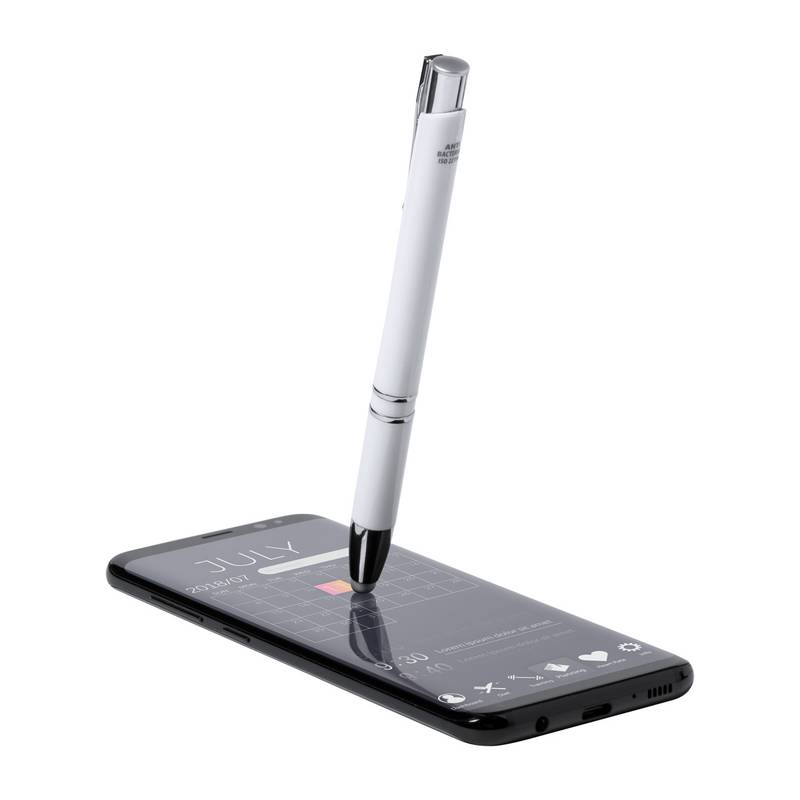 Topen antibakteriálne dotykové guľôčkové pero, biela Topen antibakteriálne dotykové guľôčkové pero, biela