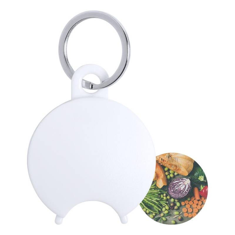 Portis antibakteriální přívěsek na klíče s žetonem, bílá Portis antibakteriální přívěsek na klíče s žetonem, bílá