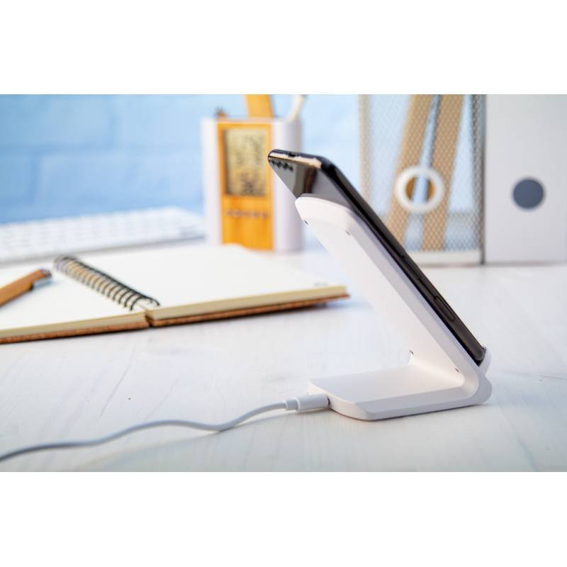 Tarmix stojan na mobil s bezdrátovou nabíječkou, bílá Tarmix stojan na mobil s bezdrátovou nabíječkou, bílá