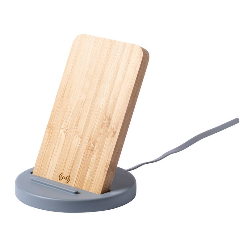 Wiket stojan na mobil s bezdrôtovou nabíjačkou, sivá Wiket stojan na mobil s bezdrôtovou nabíjačkou, sivá