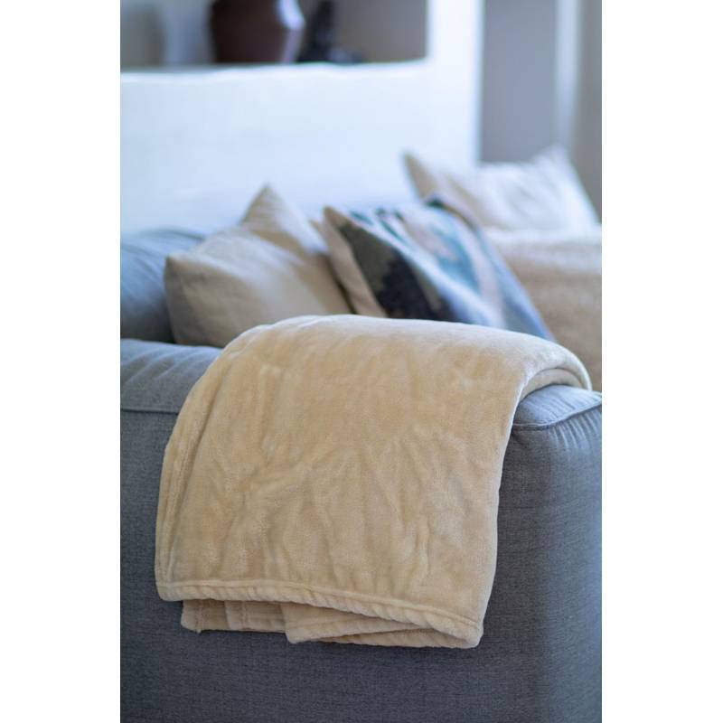 Espoo flanelová deka, hnědá béžová Espoo flanelová deka, hnědá béžová