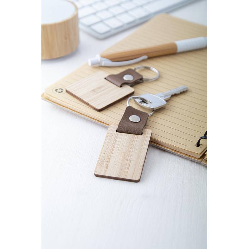 Blopp prívesok na kľúče, obdĺžnik, hnedá Blopp prívesok na kľúče, obdĺžnik, hnedá