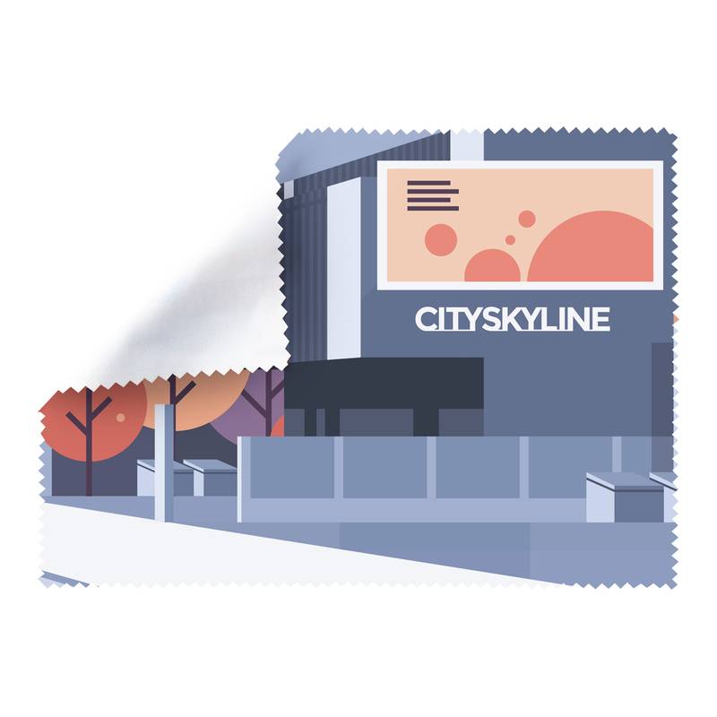 Dioptry RPET čistící hadřík na brýle, bílý Dioptry RPET čistící hadřík na brýle, bílý