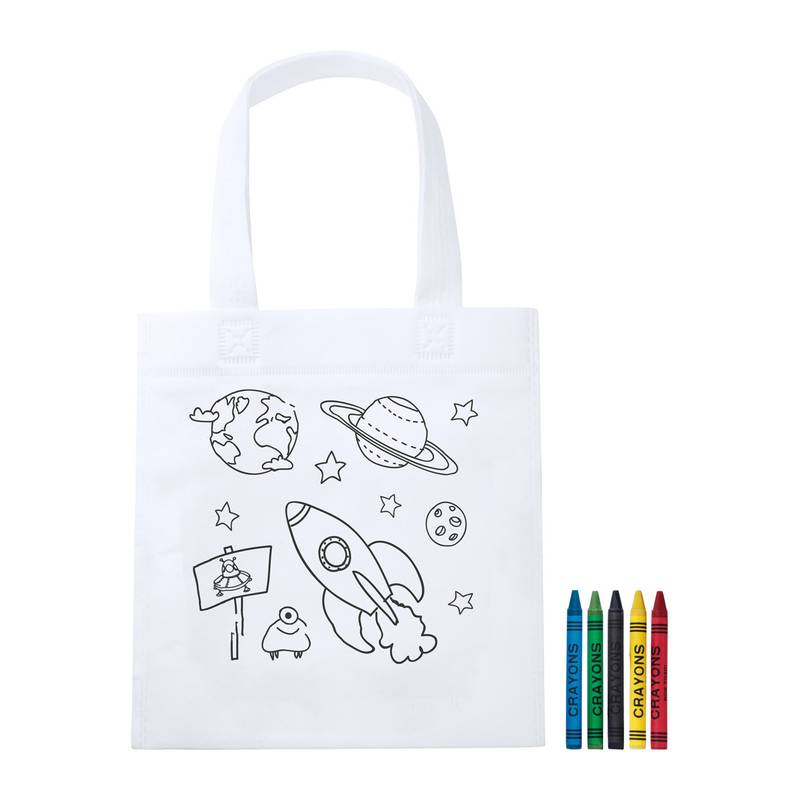 Mosby vybarvovací nákupní taška, bílá Mosby vybarvovací nákupní taška, bílá