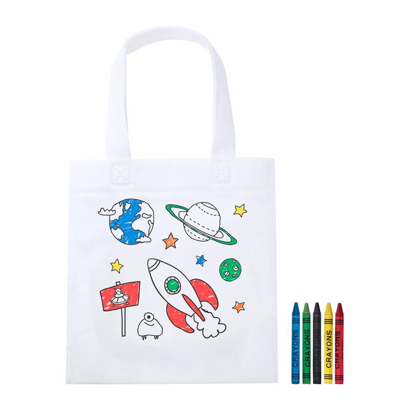 Mosby vybarvovací nákupní taška, bílá Mosby vybarvovací nákupní taška, bílá