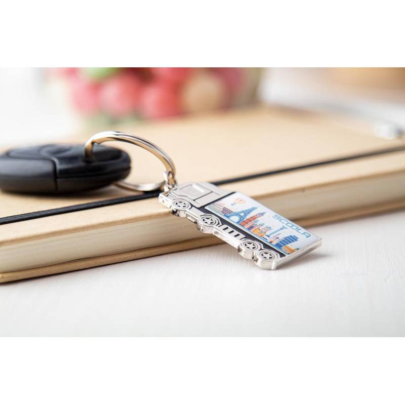 Basset přívěsek na klíče, šedá stříbrná Basset přívěsek na klíče, šedá stříbrná