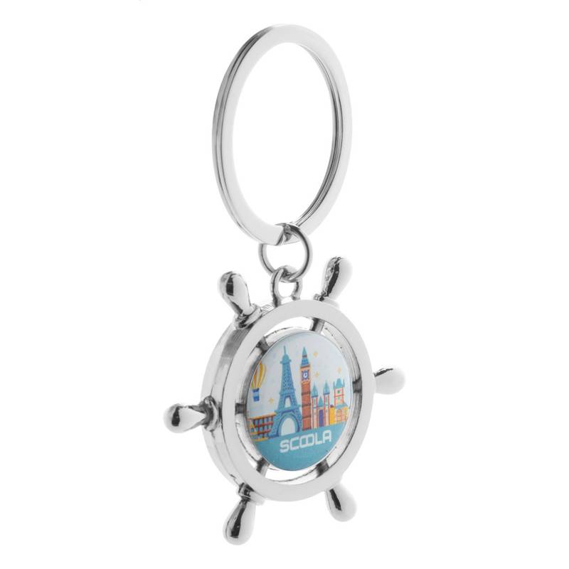 Vertigo přívěšek na klíče, šedá stříbrná Vertigo přívěšek na klíče, šedá stříbrná