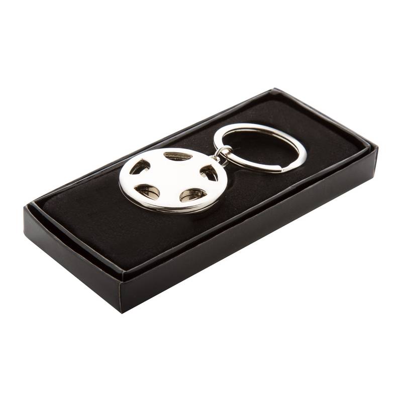 Dromo přívěšek na klíče, šedá stříbrná Dromo přívěšek na klíče, šedá stříbrná