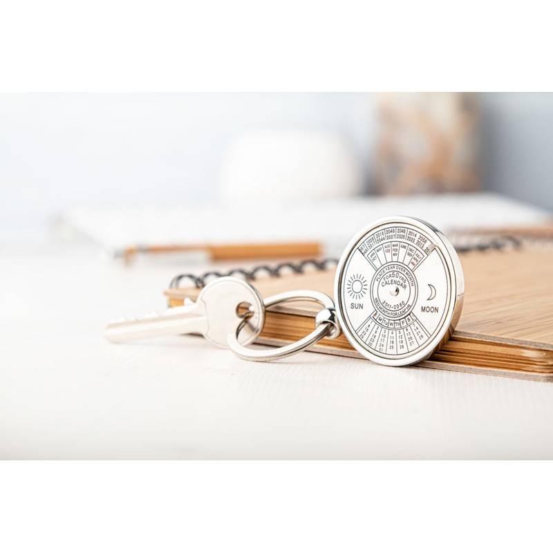 Eternity přívěšek na klíče s kalendářem, šedá stříbrná Eternity přívěšek na klíče s kalendářem, šedá stříbrná