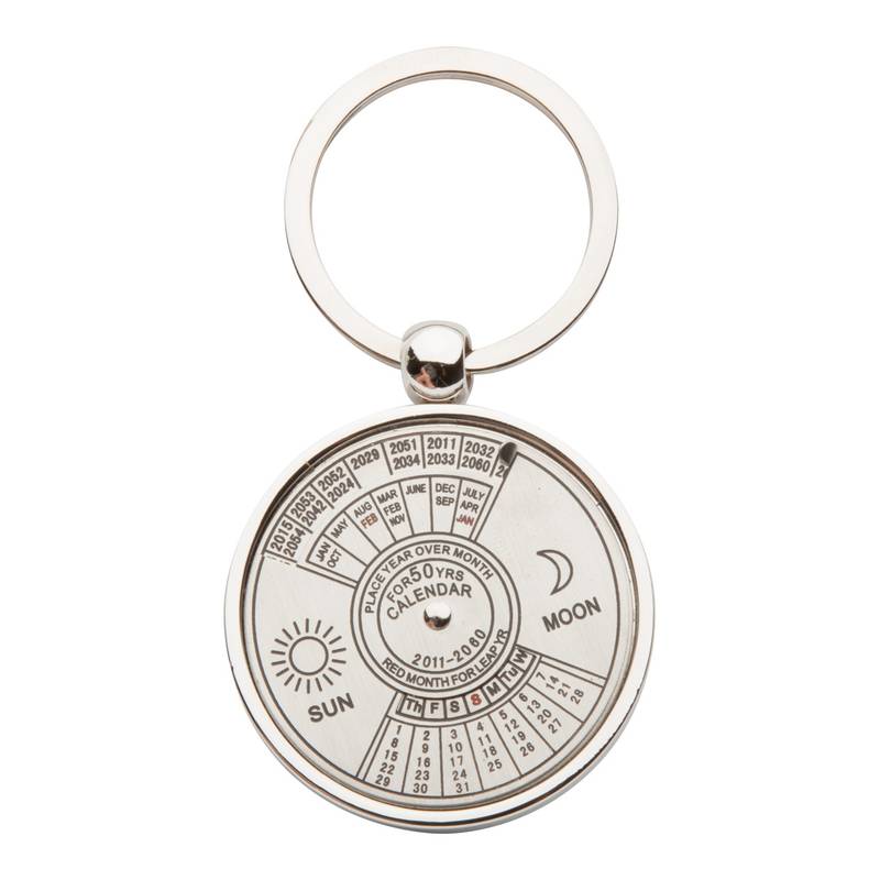 Eternity přívěšek na klíče s kalendářem, šedá stříbrná Eternity přívěšek na klíče s kalendářem, šedá stříbrná