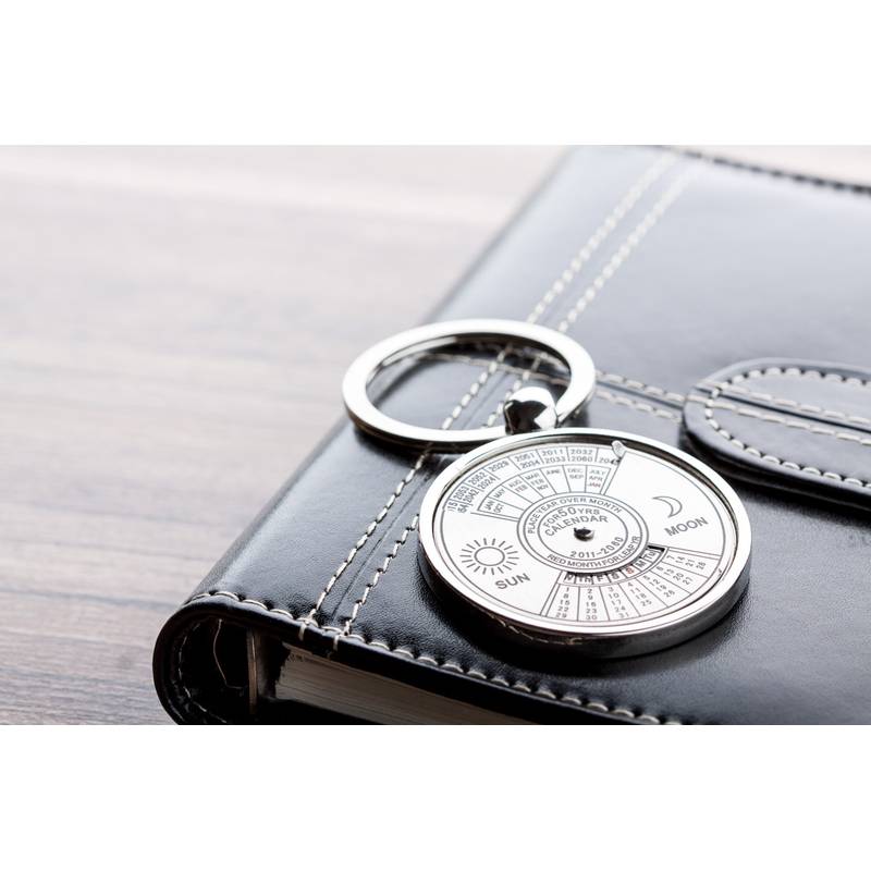 Eternity přívěšek na klíče s kalendářem, šedá stříbrná Eternity přívěšek na klíče s kalendářem, šedá stříbrná