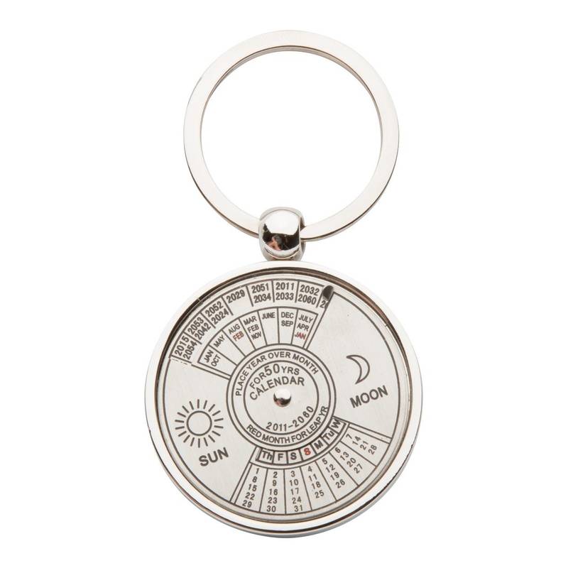 Eternity přívěšek na klíče s kalendářem, šedá stříbrná Eternity přívěšek na klíče s kalendářem, šedá stříbrná