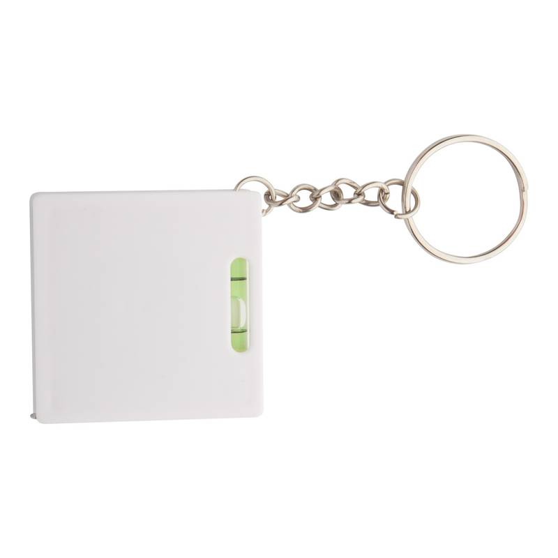 Level přívěšek na klíče s metrem, bílá Level přívěšek na klíče s metrem, bílá