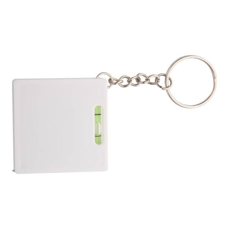 Level přívěšek na klíče s metrem, bílá Level přívěšek na klíče s metrem, bílá