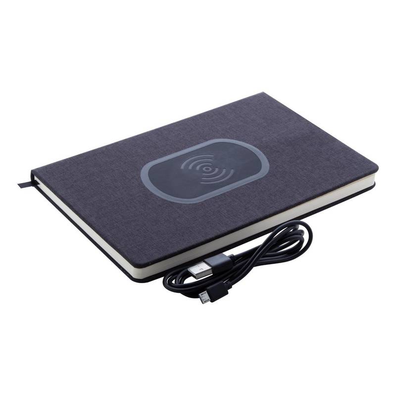 Kevant poznámkový blok - bezdrátová nabíječka, černá Kevant poznámkový blok - bezdrátová nabíječka, černá