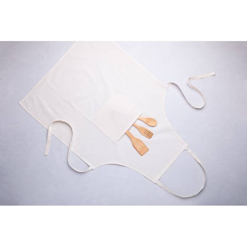 Maylon bavlněná kuchyňská zástěra, hnědá béžová Maylon bavlněná kuchyňská zástěra, hnědá béžová