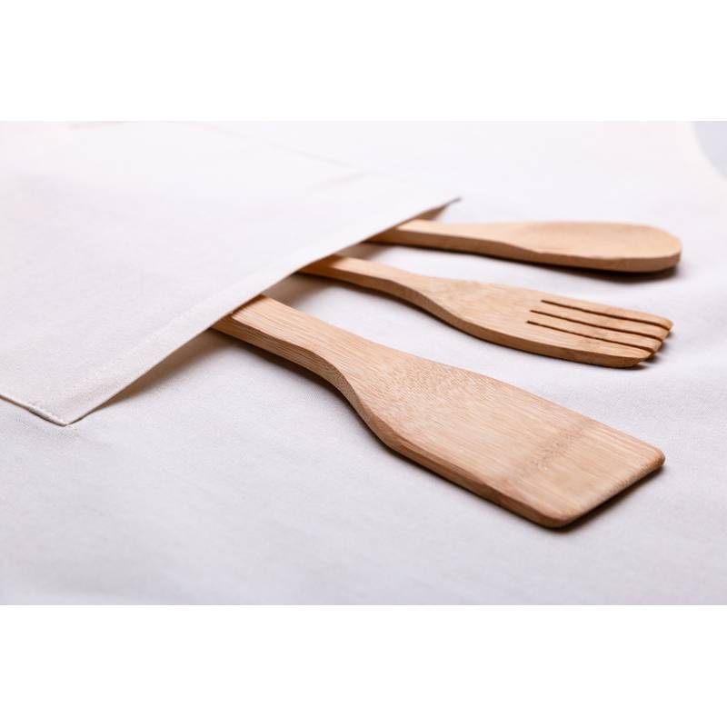 Maylon bavlněná kuchyňská zástěra, hnědá béžová Maylon bavlněná kuchyňská zástěra, hnědá béžová