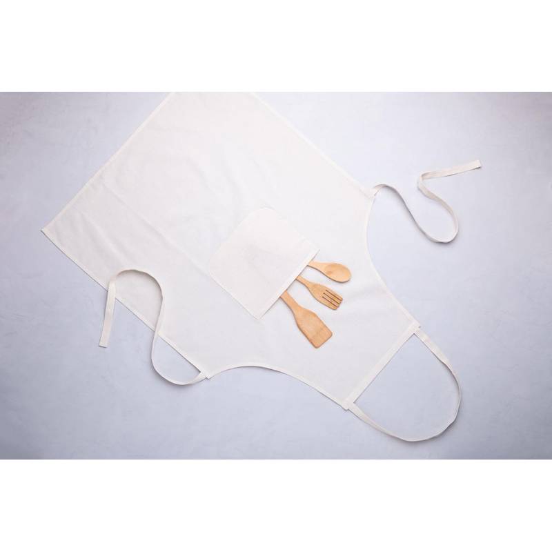 Maylon bavlněná kuchyňská zástěra, hnědá béžová Maylon bavlněná kuchyňská zástěra, hnědá béžová