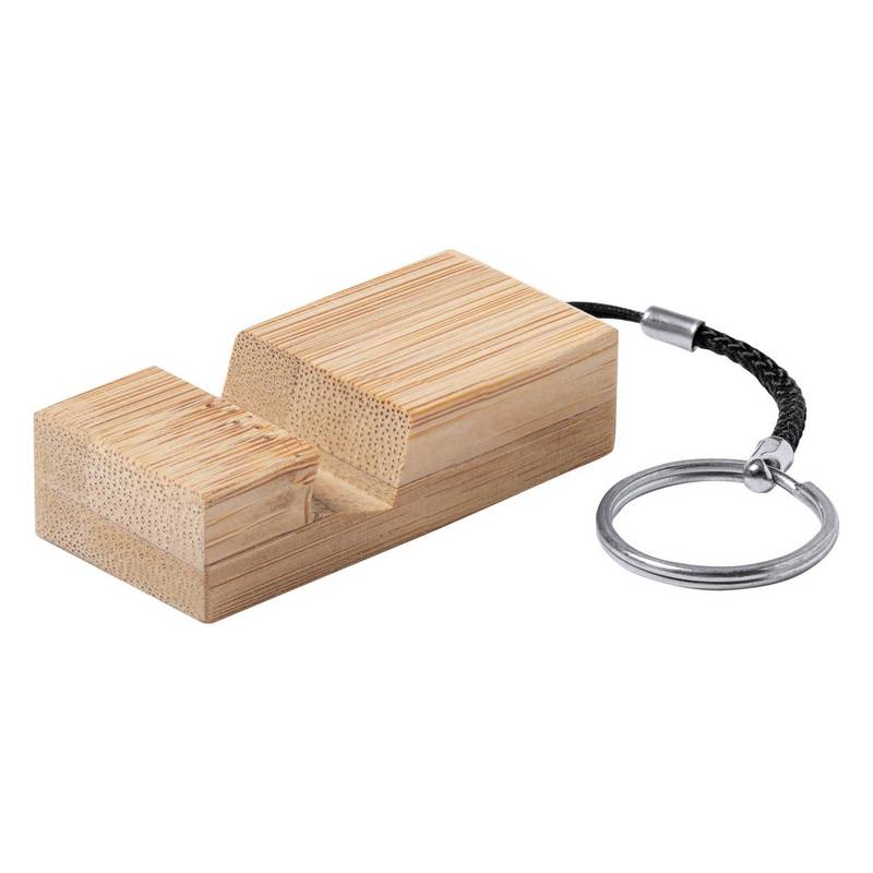 Maros stojan na mobil s príveskom na kľúče, hnedá Maros stojan na mobil s príveskom na kľúče, hnedá