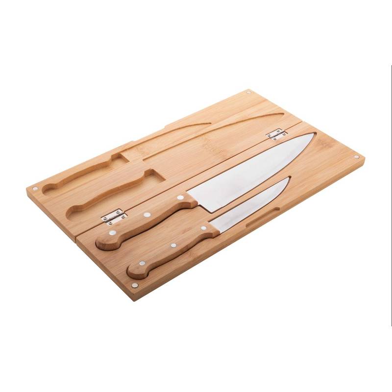 Sanjo sada bambusových nožov, hnedá Sanjo sada bambusových nožov, hnedá