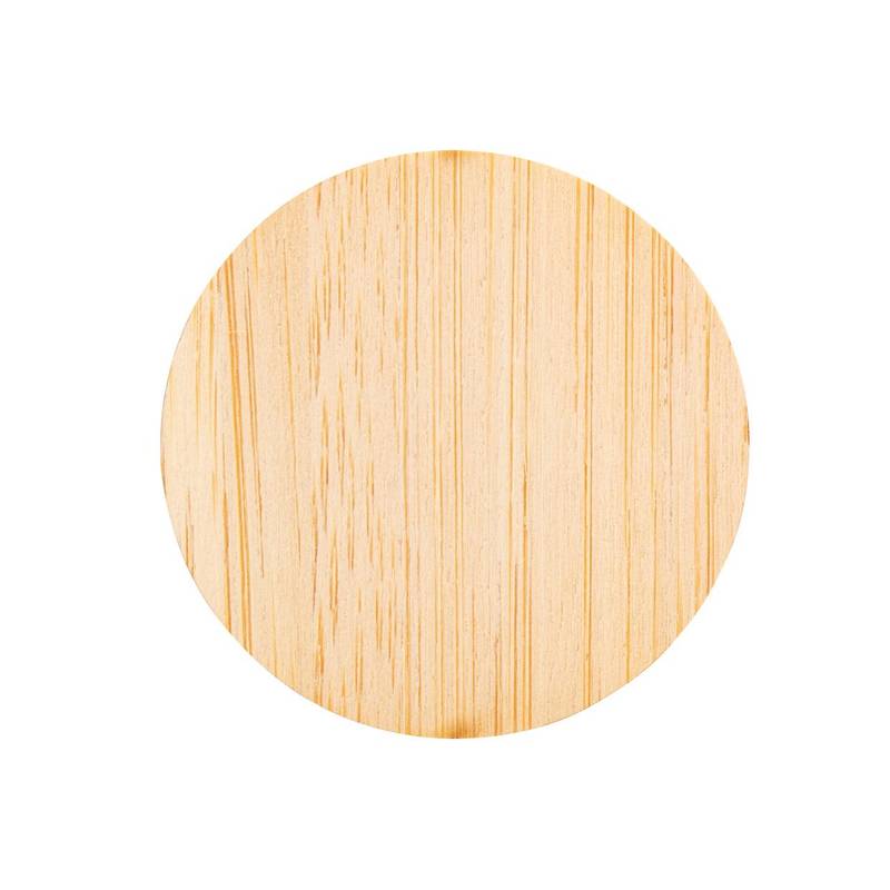 BooBadge odznak z bambusu, hnědá BooBadge odznak z bambusu, hnědá