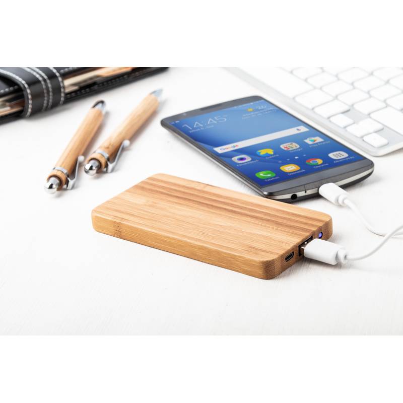 Bamboost power banka, hnědá Bamboost power banka, hnědá