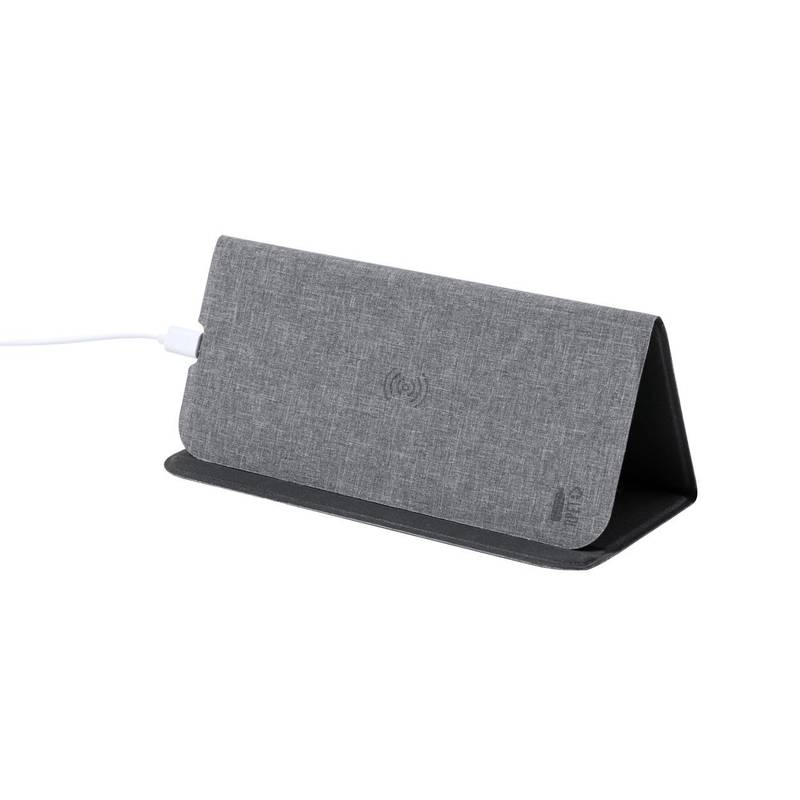 Kimy podložka pod myš s bezdrátovou nabíječkou, šedá Kimy podložka pod myš s bezdrátovou nabíječkou, šedá