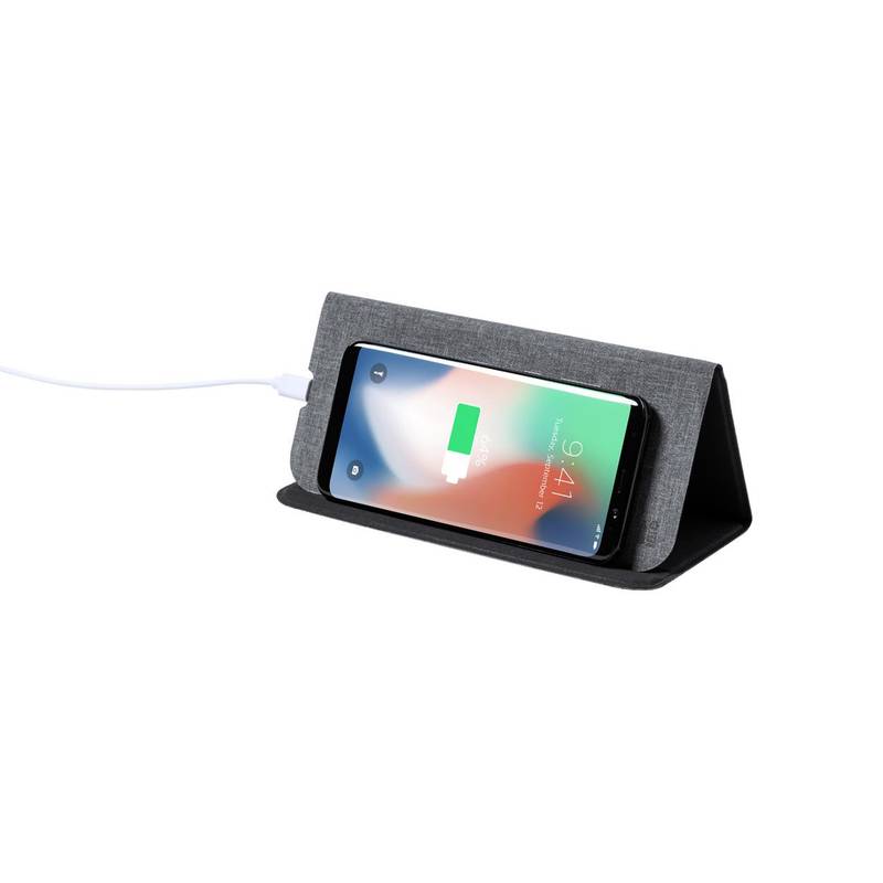 Kimy podložka pod myš s bezdrátovou nabíječkou, šedá Kimy podložka pod myš s bezdrátovou nabíječkou, šedá