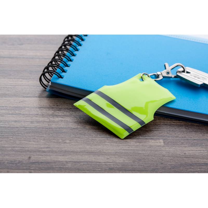 Pit Lane prívesok na kľúče v tvare reflexnej vesty, žltá Pit Lane prívesok na kľúče v tvare reflexnej vesty, žltá