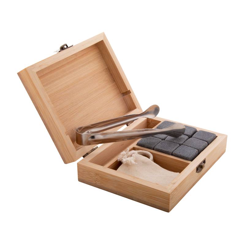 Bourbon sada kamenných kostek ledu, hnědá Bourbon sada kamenných kostek ledu, hnědá