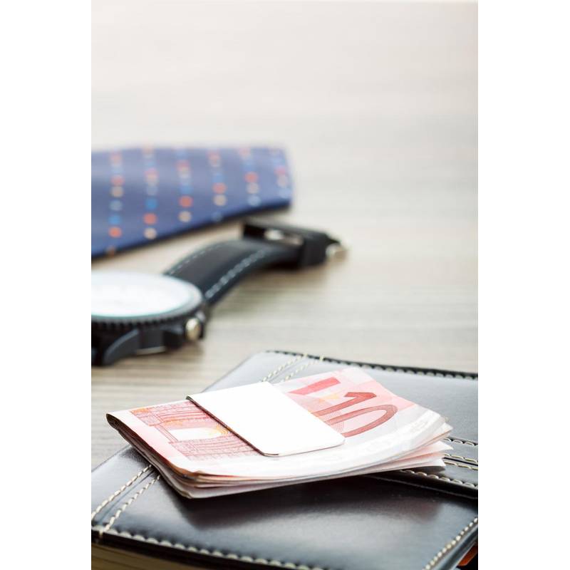 Mercur klip na bankovky, sivá strieborná Mercur klip na bankovky, sivá strieborná