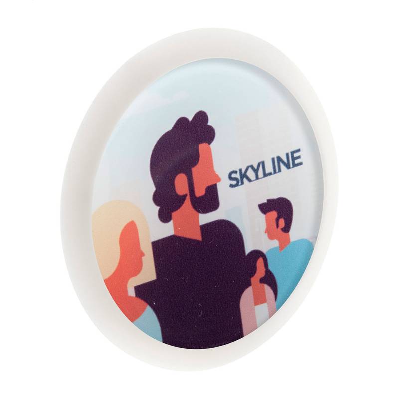 Espot knoflík na šňůrku na krk, bílá Espot knoflík na šňůrku na krk, bílá