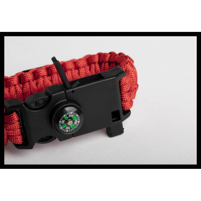 Kupra náramek na přežití, červená Kupra náramek na přežití, červená