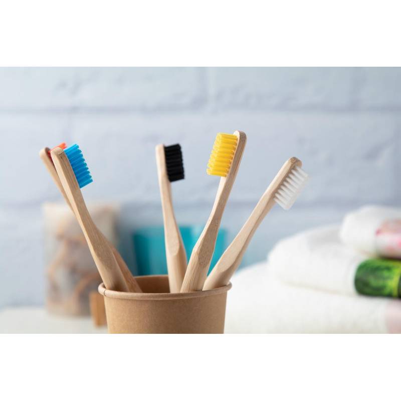 ColoBoo bambusový zubní kartáček, bílý ColoBoo bambusový zubní kartáček, bílý