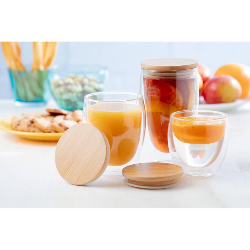 Bondina M sklenený termohrnček, transparentná Bondina M sklenený termohrnček, transparentná