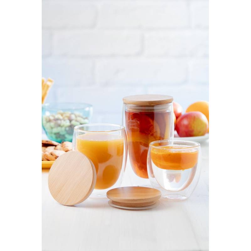 Bondina L sklenený termohrnček, transparentná Bondina L sklenený termohrnček, transparentná