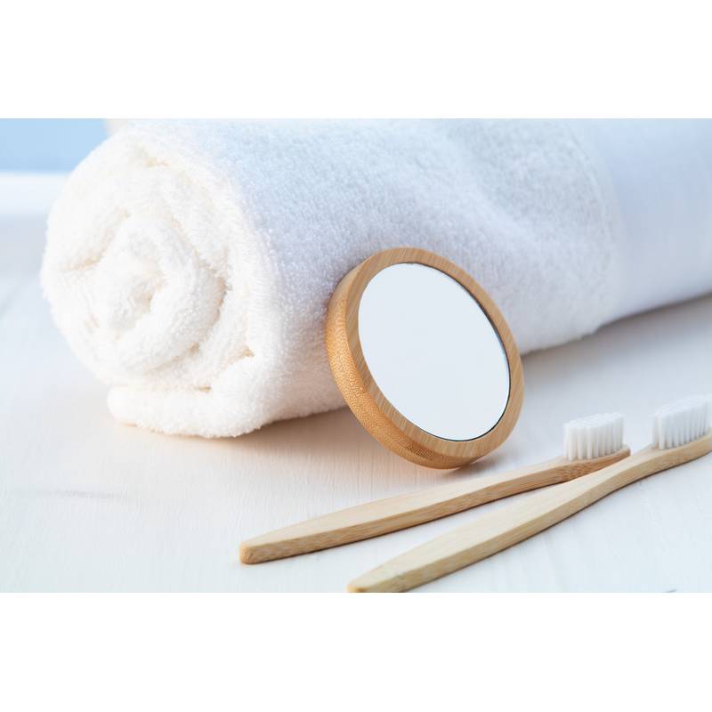 Makeboo vreckové zrkadlo, hnedá Makeboo vreckové zrkadlo, hnedá