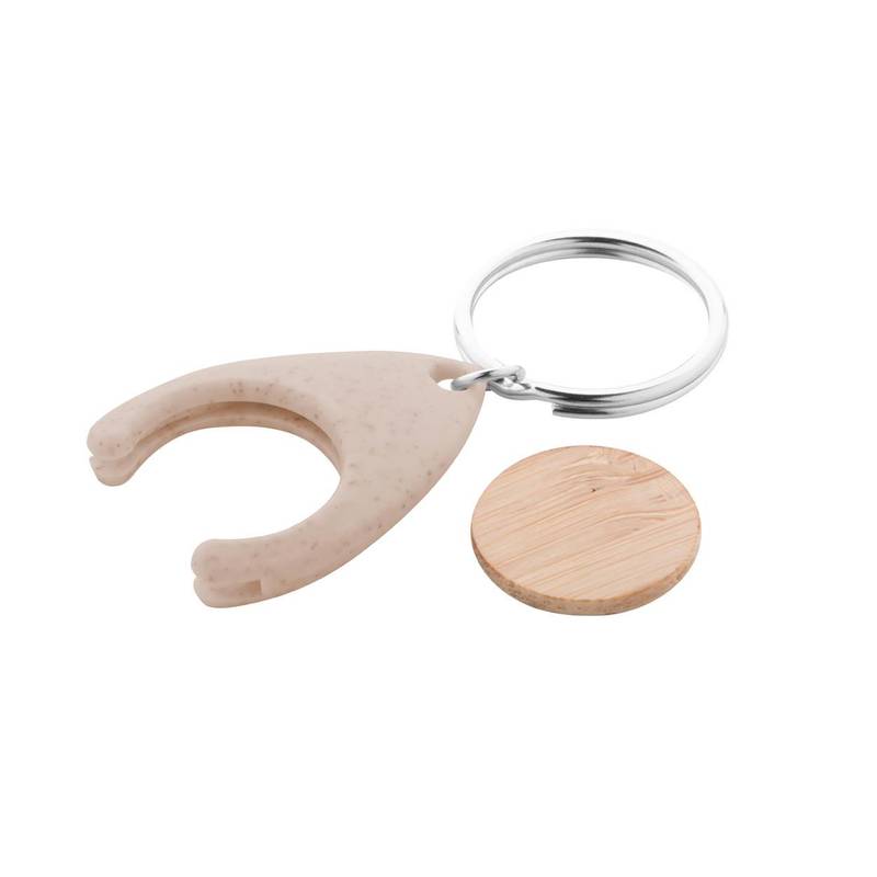 Boinc bambusová mince do nákupního vozíku, hnědá Boinc bambusová mince do nákupního vozíku, hnědá