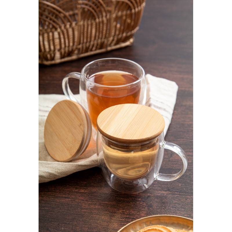 Grobina sklenený termohrnček, transparentná Grobina sklenený termohrnček, transparentná