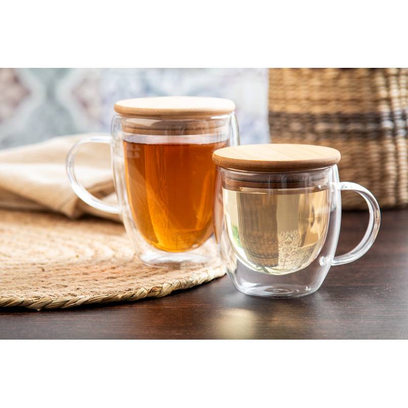 Grobina sklenený termohrnček, transparentná Grobina sklenený termohrnček, transparentná